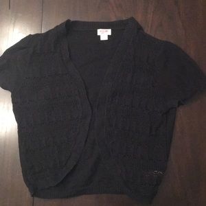 Mossimo black cotton shrug